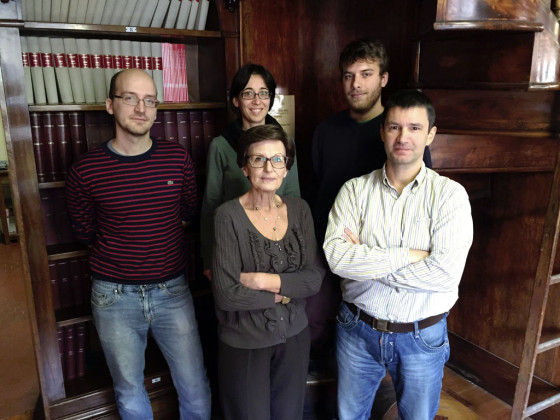 Da sinistra a destra: Massimo Baroncini, Margherita Venturi, Serena Silvi, Alberto Credi, Giulio Ragazzon