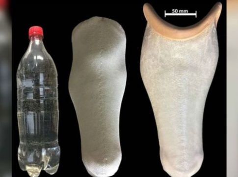 Protesi d'arto inferiore: l'ultima trasformazione della plastica riciclata